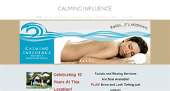 Desktop Screenshot of calminfluence.com